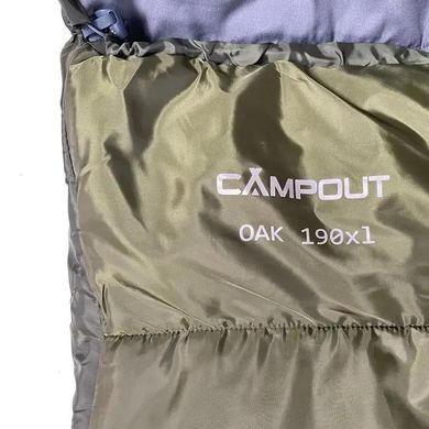 Спальний мішок Campout Oak 190 (+6°C /+1°C /-14°C), Ліворуч (L)