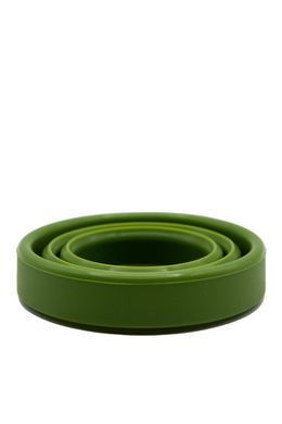 Стакан складаний силіконовий із кришкою Tramp 180ml Олива