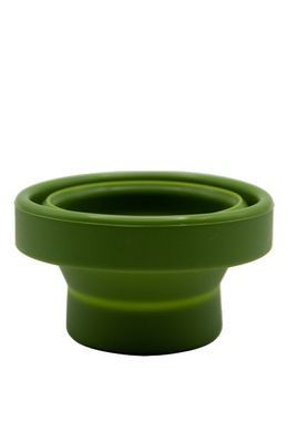 Стакан складаний силіконовий із кришкою Tramp 180ml Олива