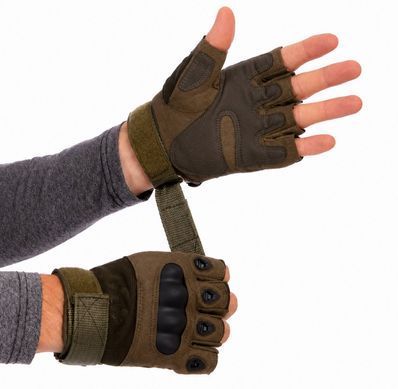 Перчатки тактические беспалые Oakley Turkey олива