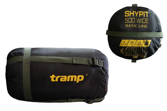 Tramp Shypit 500 Wide (-5°С/-10°С/-15°С) (R) - спальник-одеяло с подголовником