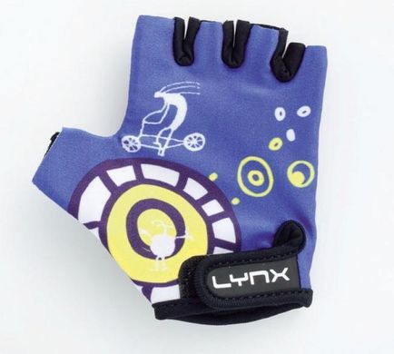 Велоперчатки детские Lynx Kids blue размер XXS