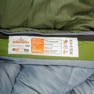 Спальник зимний Pinguin Comfort (-1/-7/-24&deg;C) 195 см, кокон