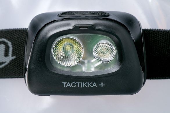 Фонарь налобный Petzl Tactikka + (350Лм) с красным светом Black