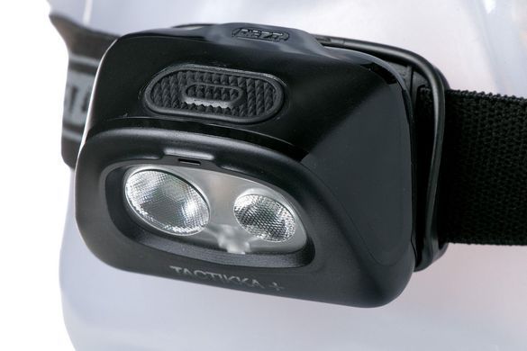 Фонарь налобный Petzl Tactikka + (350Лм) с красным светом Black