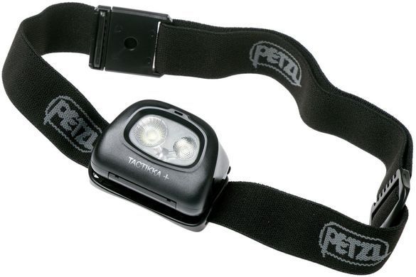 Фонарь налобный Petzl Tactikka + (350Лм) с красным светом Black