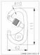Карабин стальной овальный Climbing Technology Pillar Steel SG 3C4630A