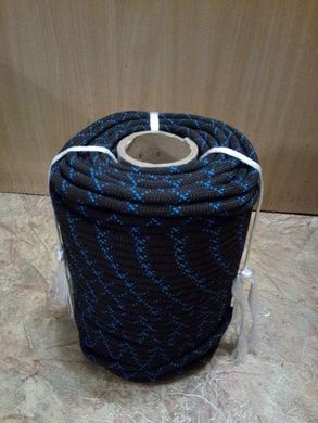 Мотузка кольорова статична Кані 48 клас 10 мм -50 м (шнур поліамідний)