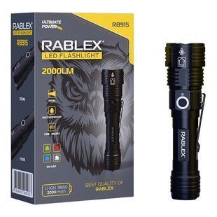 Ручний ліхтар Rablex RB915 RGB Li-Ion, Type-C, Zoom