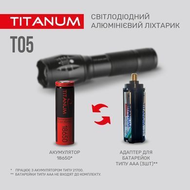 Светодиодный ручной фонарик TITANUM TLF-T05 300Lm 6500K