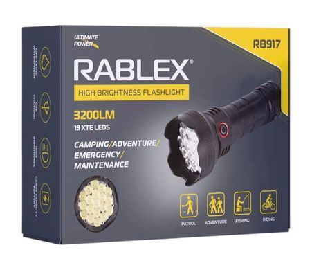 Ручний ліхтар Rablex RB917 Li-Ion, Type-C