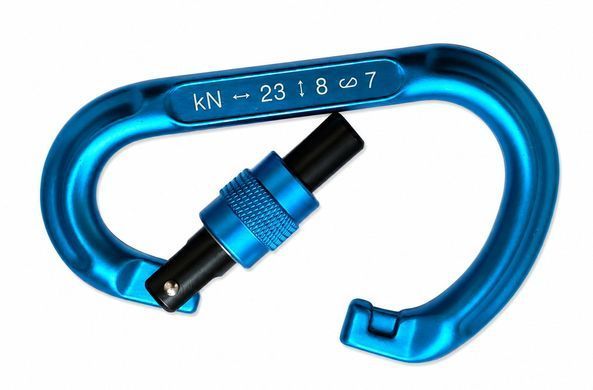 Карабін алюмінієвий First Ascent Radon, Light Blue