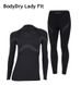 Комплект жіночої термобілизни BodyDry X-Fit Lady, Чорний, Чорний, L