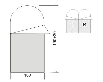 Спальник ковдра Terra Incognita Asleep 400 Wide (–15/–9/+17) L