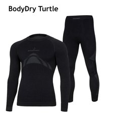 Комплект чоловічої зимової термобілизни BodyDry TURTLE set XL, Чорний, M
