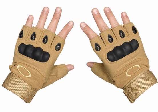 Перчатки тактические беспалые Oakley Turkey koyot